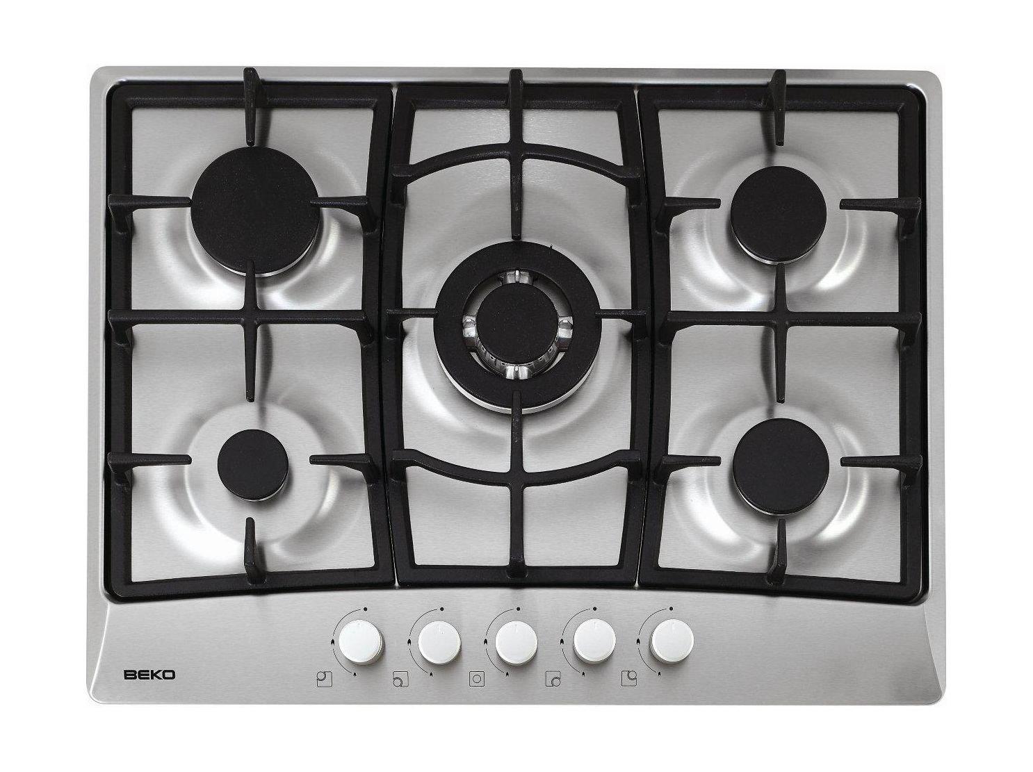 Beko Built-in Gas Hob - 5 Burners - 70cm (HIG 75221 SX)