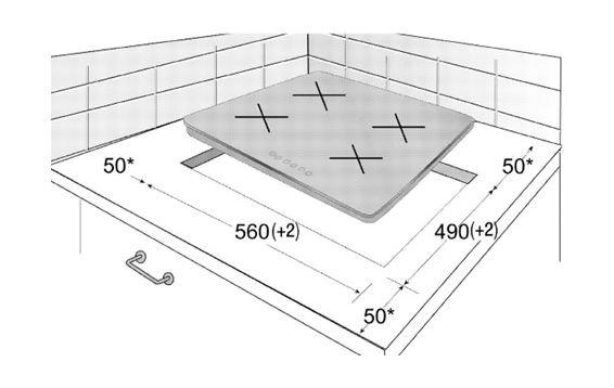 Beko 60cm Ceramic Burner Built In Electric Hob (HIC 64100)
