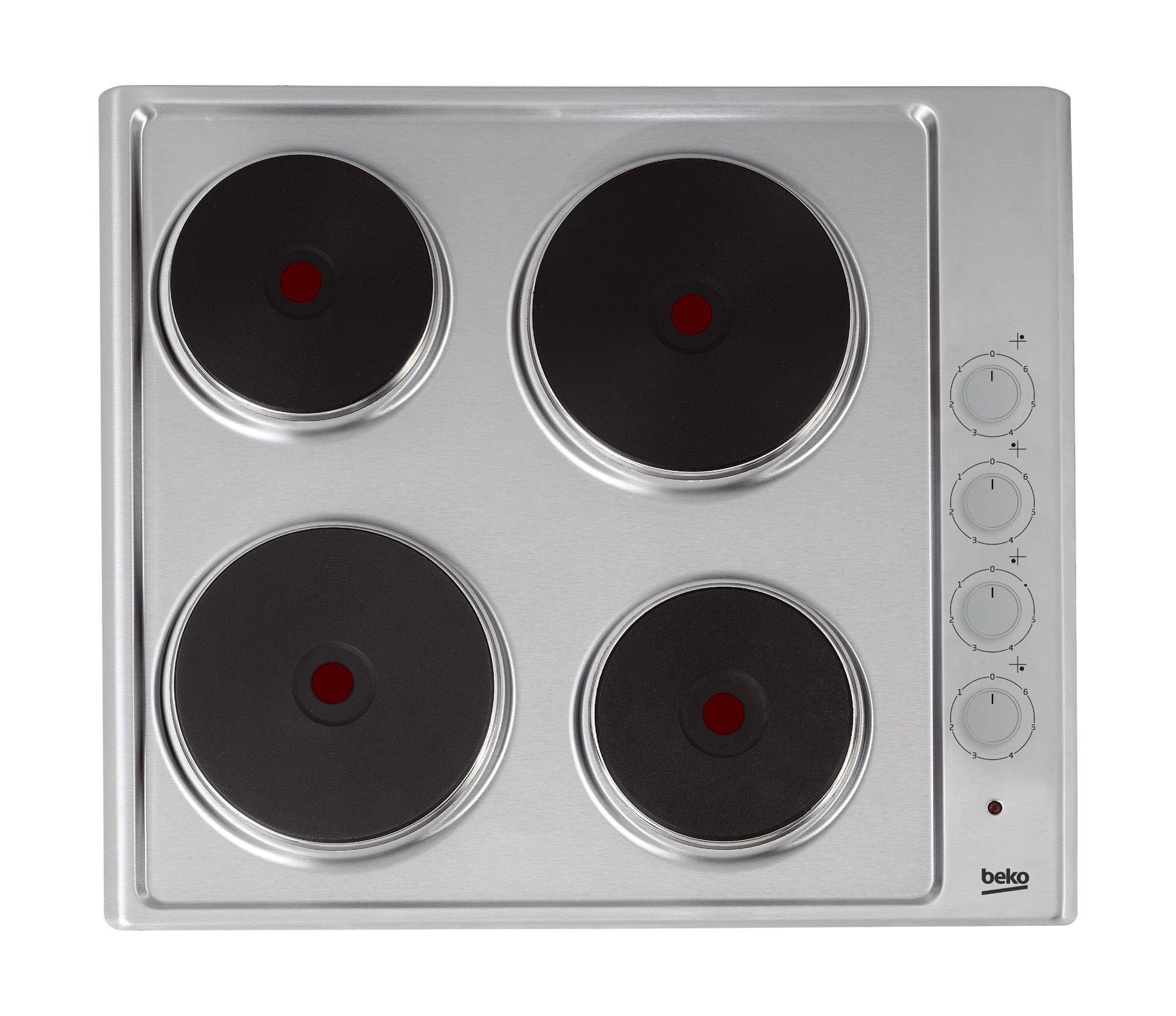 Beko 60cm Hotplate Burner Built In Electric Hob (HIZE64100X) Price in