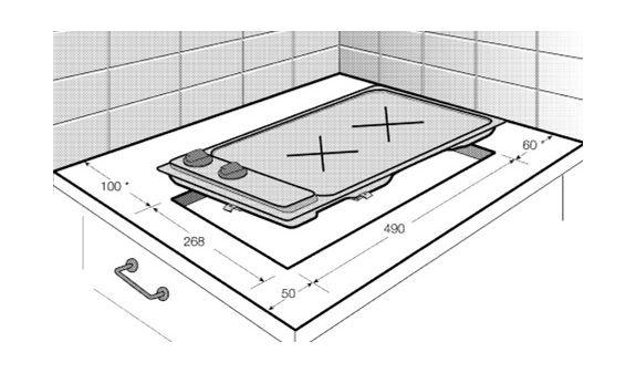 Beko 30cm 2-Hotplate Burner Built In Electric Domino Hob (HDCE 32201 X)