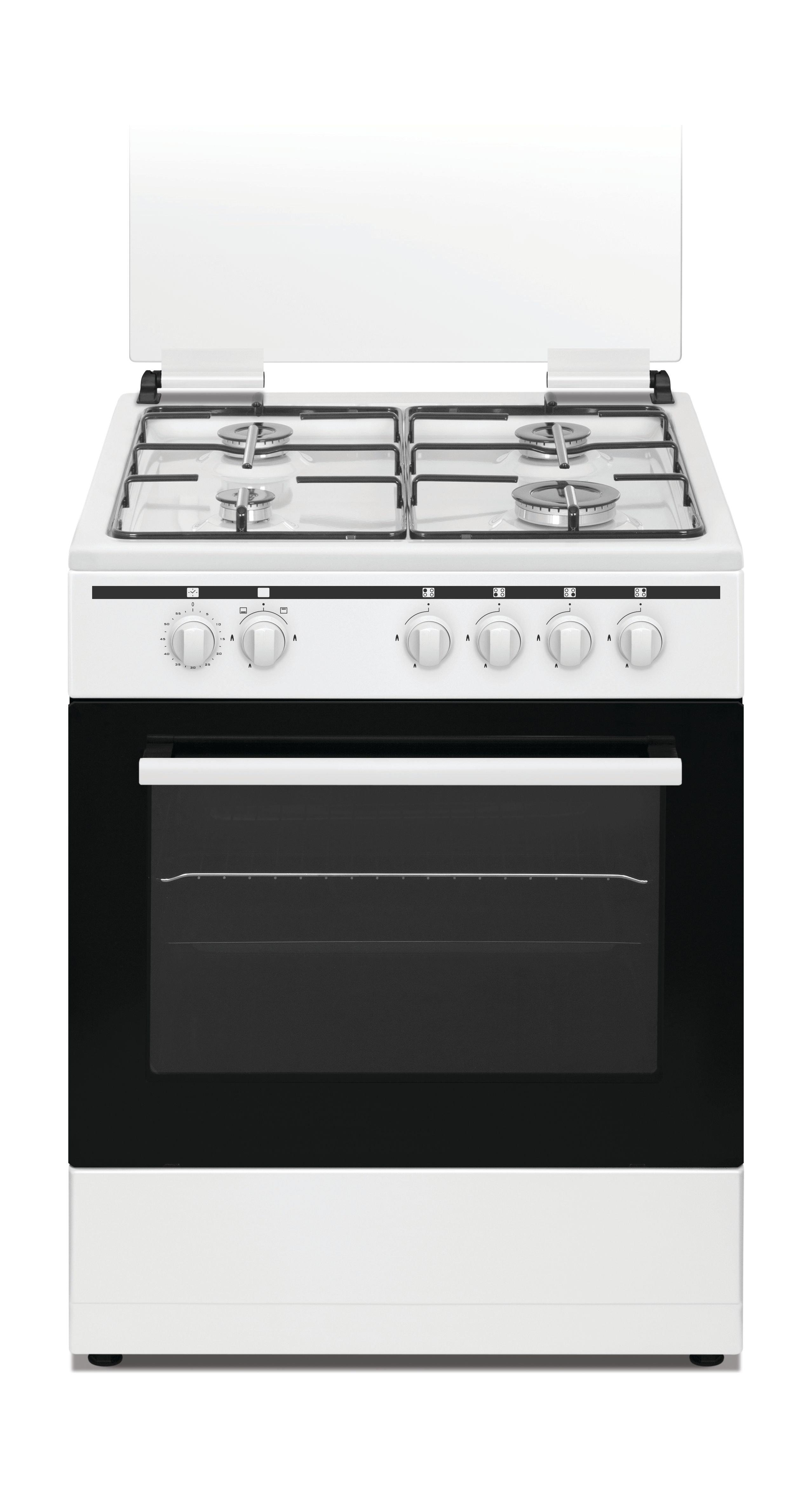 Wansa 4 Burners Floor Standing Gas Cooker, 60x60cm, WCT6400111W