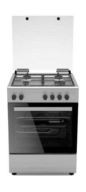 Wansa 4 Burners Floor Standing Gas Cooker, 60x60cm, WCT6400111XS