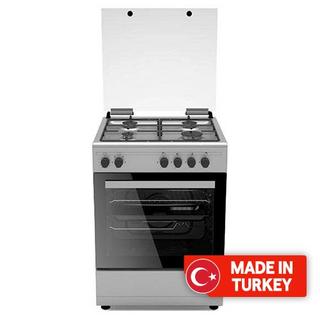 Buy Wansa 4 burners floor standing gas cooker, 60x60cm, wct6400111xs in Kuwait