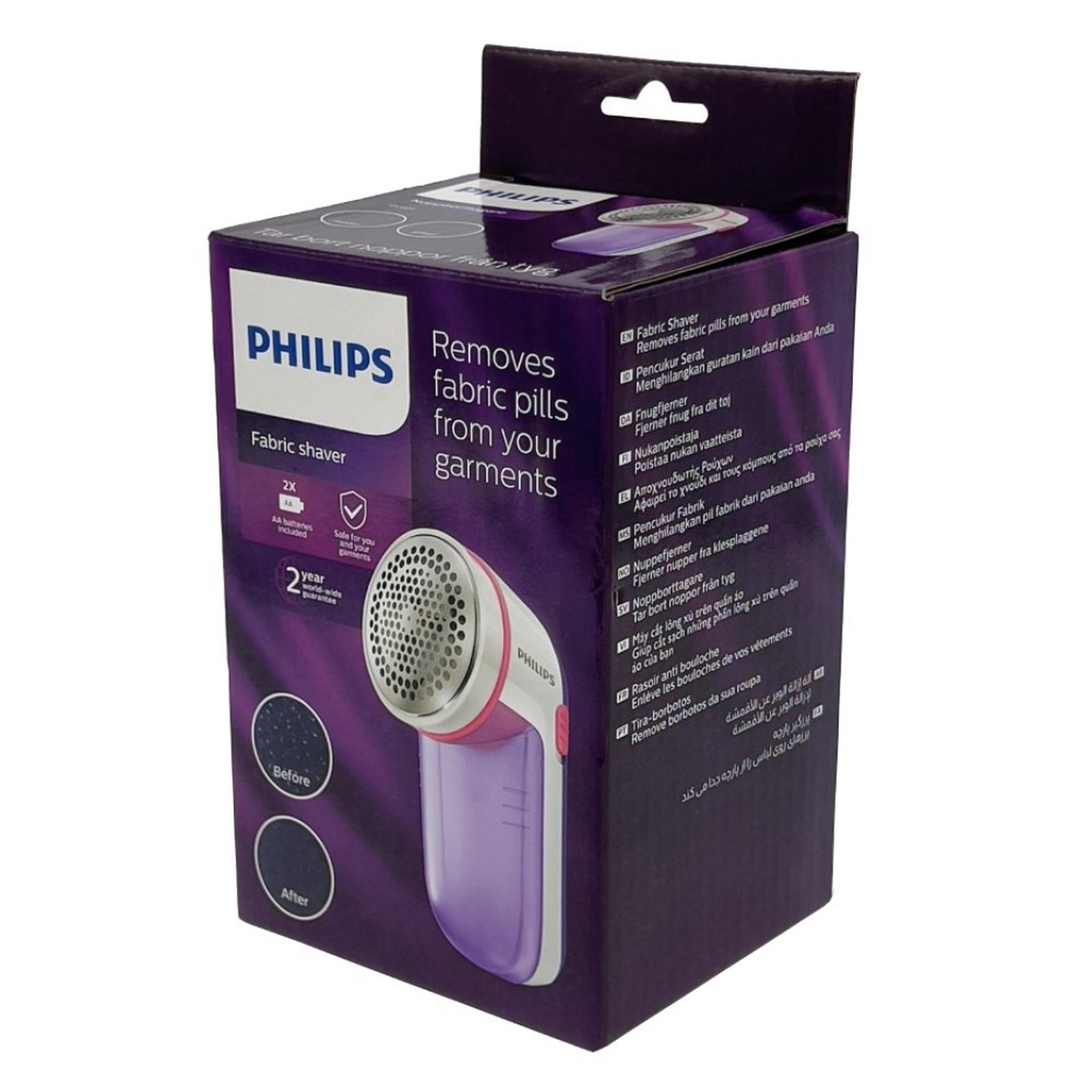 Philips Fabric Shaver - GCO26/30  (White/Purple)