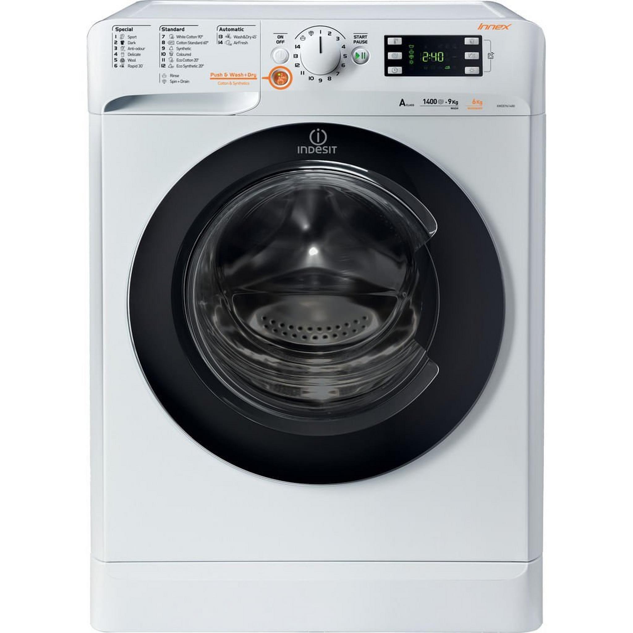 Indesit Washer/Dryer - 9/6kg (XWDE 961480X)  - White