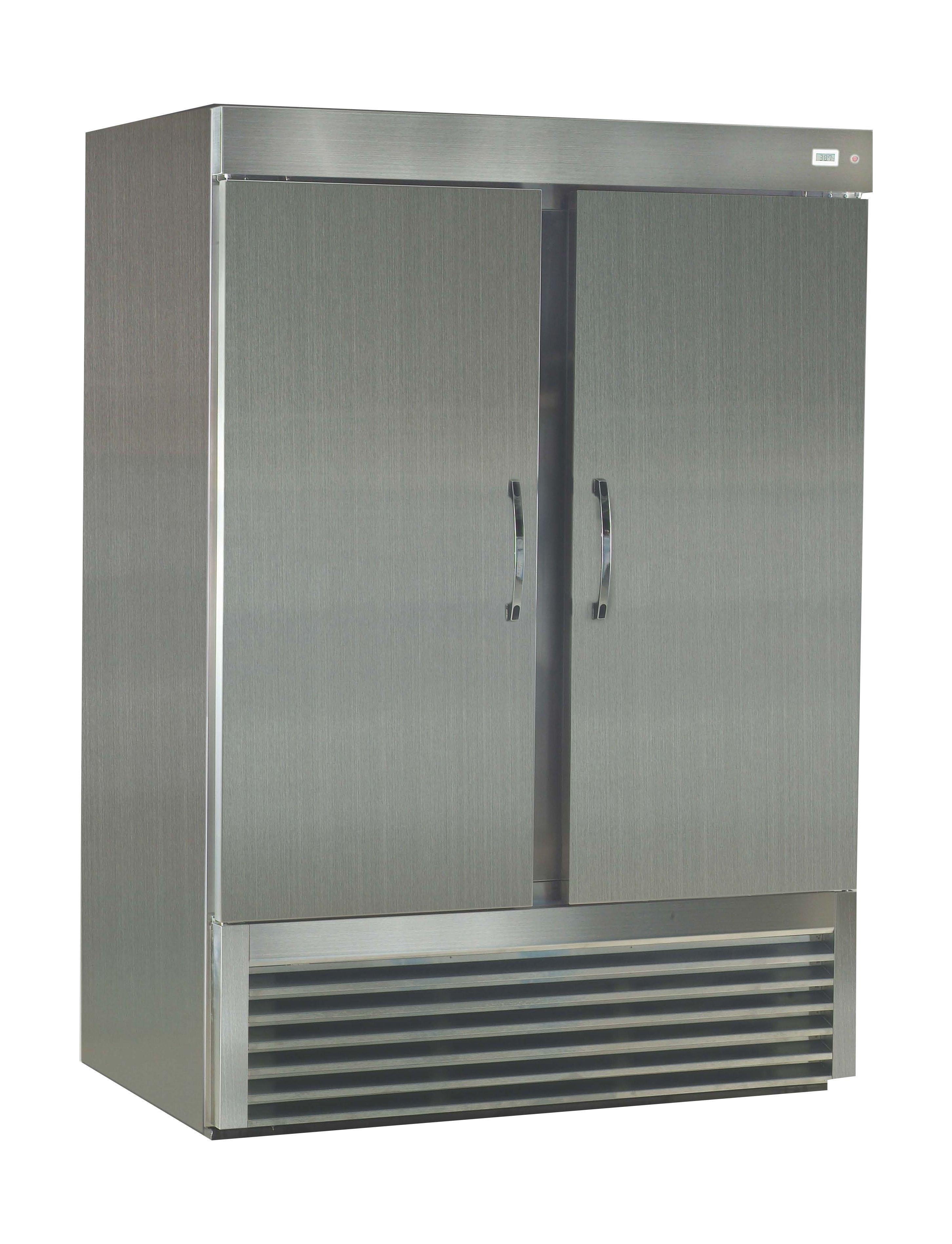 ثلاجة ونسا باب مزدوج سعة ١٣٠٠ لتر حجم ٤٦ قدم - فولاذ مقاوم للصدأ 2DRS