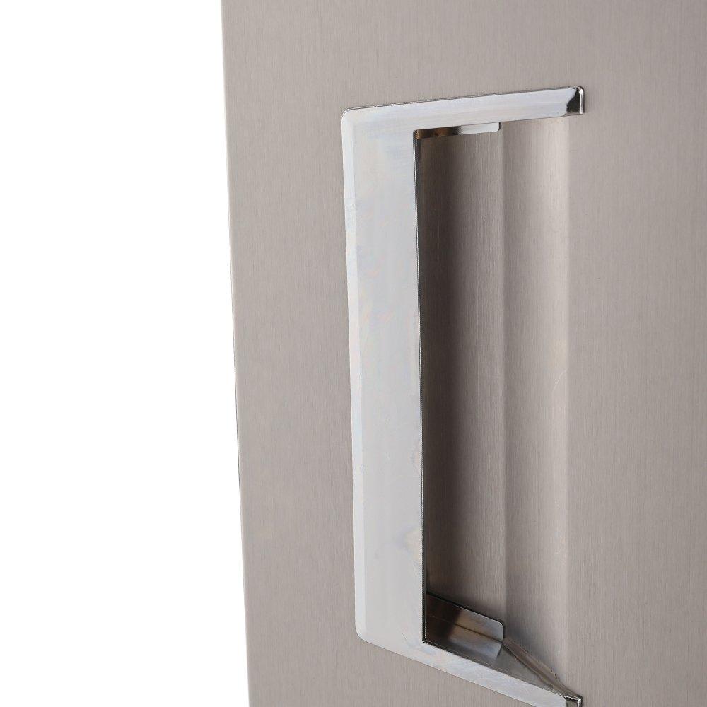 Wansa Single Door Refrigerator, 14CFT, 400-Liters, 1DAS - Stainless Steel