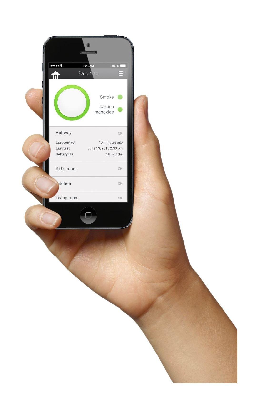 جهاز نيست بروتكت لاستشعار والتنبيه عن الدخان من نيست - رمادي - S2001BW