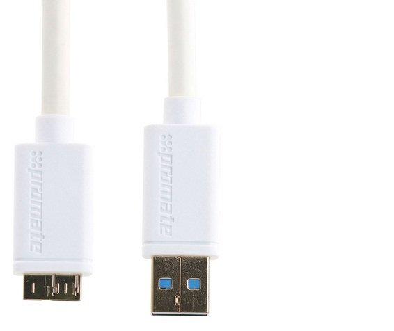 Promate Type A to Micro-B USB 3.0 Cable - White