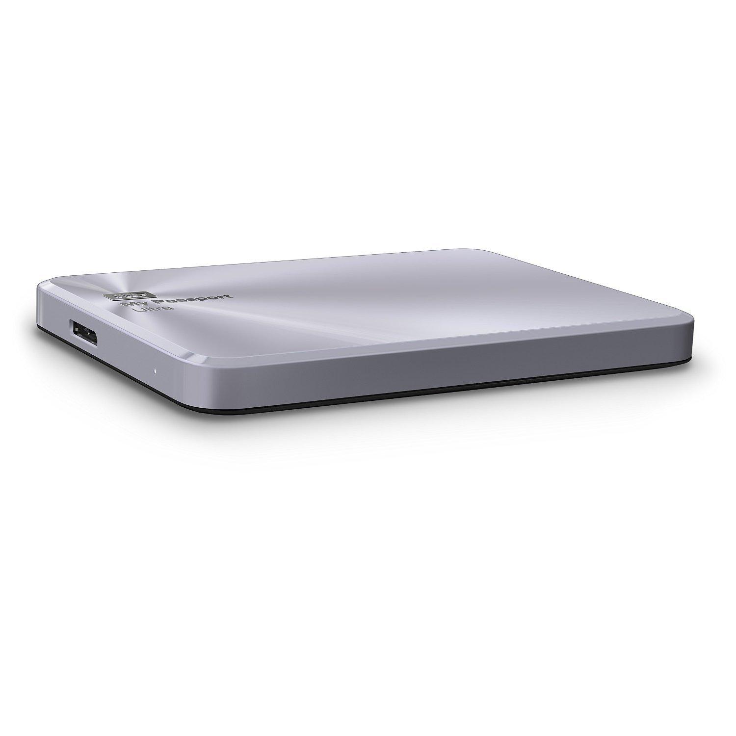 WD My Passport Ultra Metal Edition 1TB 3.0 Portable Hard Drive - Metal Silver