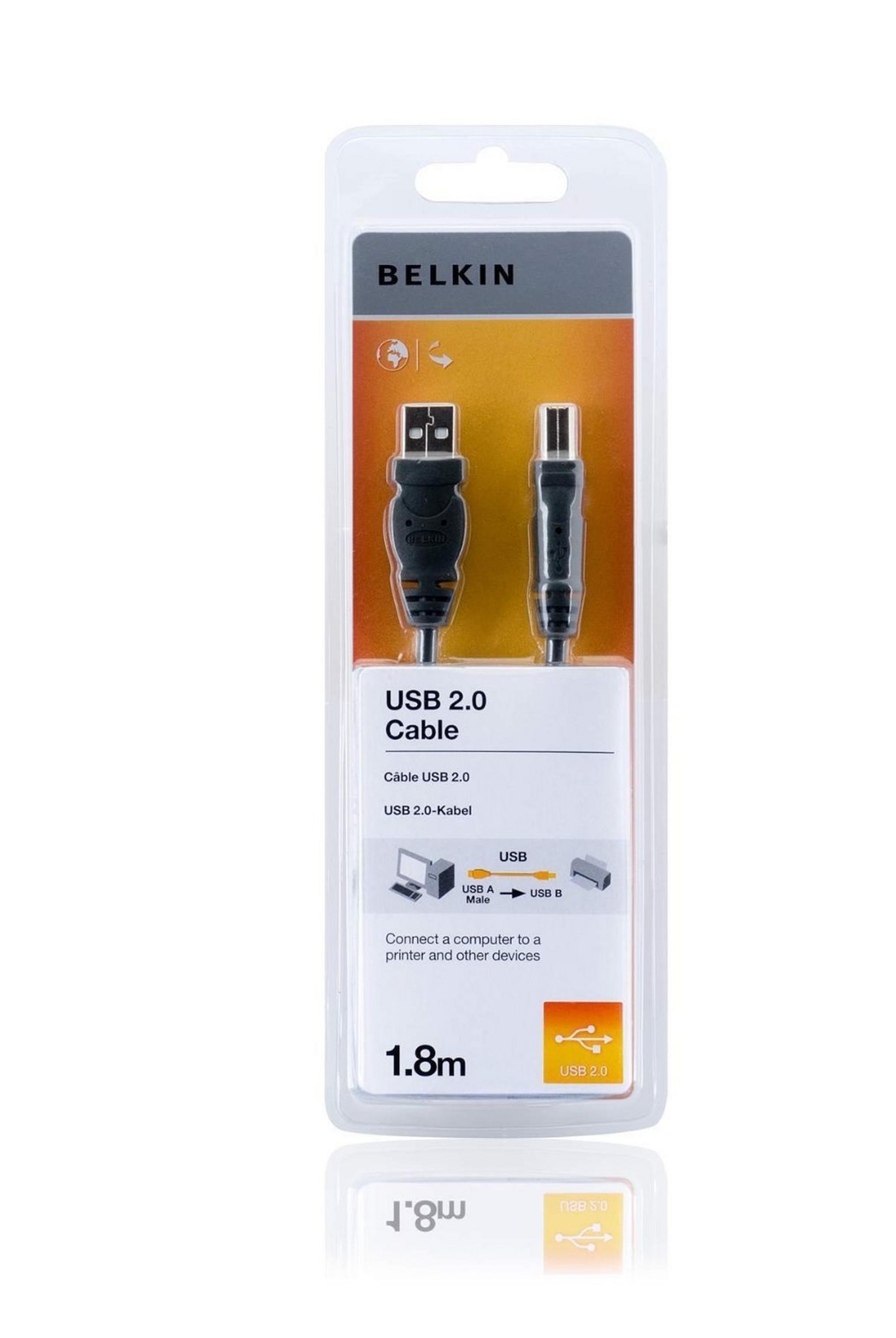 Belkin USB 2.0 Premium Printer 1.8m Cable (F3U154CP1.8M)
