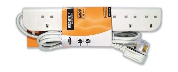 Belkin E-Series 6 Socket 3M SurgeStrip (F9E600UK)