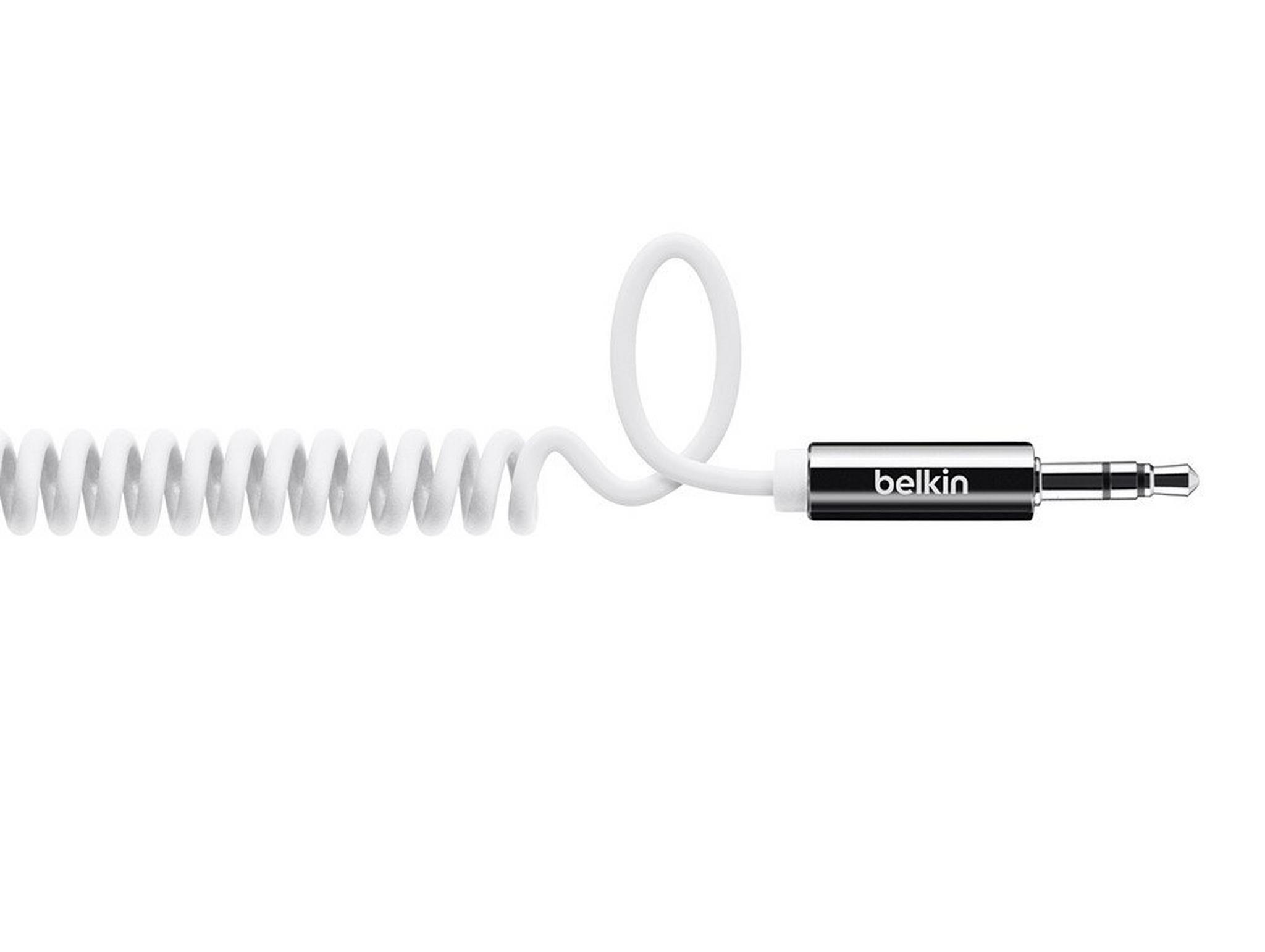 Belkin MixIT Coiled Aux Audio 1.8m Cable - White (AV10126CW06-WHT)