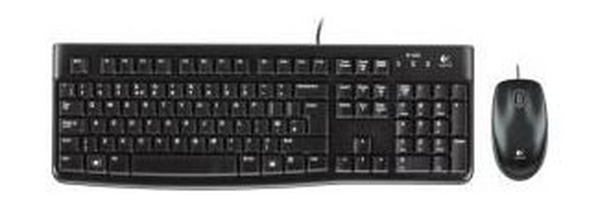 Logitech Wired Keyboard and Mouse - MK120 (920-002546) English/Arabic