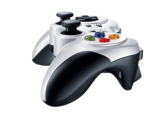 يد التحكم للألعاب من لوجيتك لاسلكية للكمبيوتر - فضي