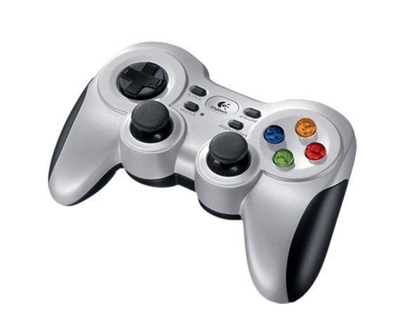 يد التحكم للألعاب من لوجيتك لاسلكية للكمبيوتر - فضي