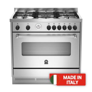 Buy Lagermania 5 burners free standing gas cooker, 90x60cm, ams95c81ax in Kuwait