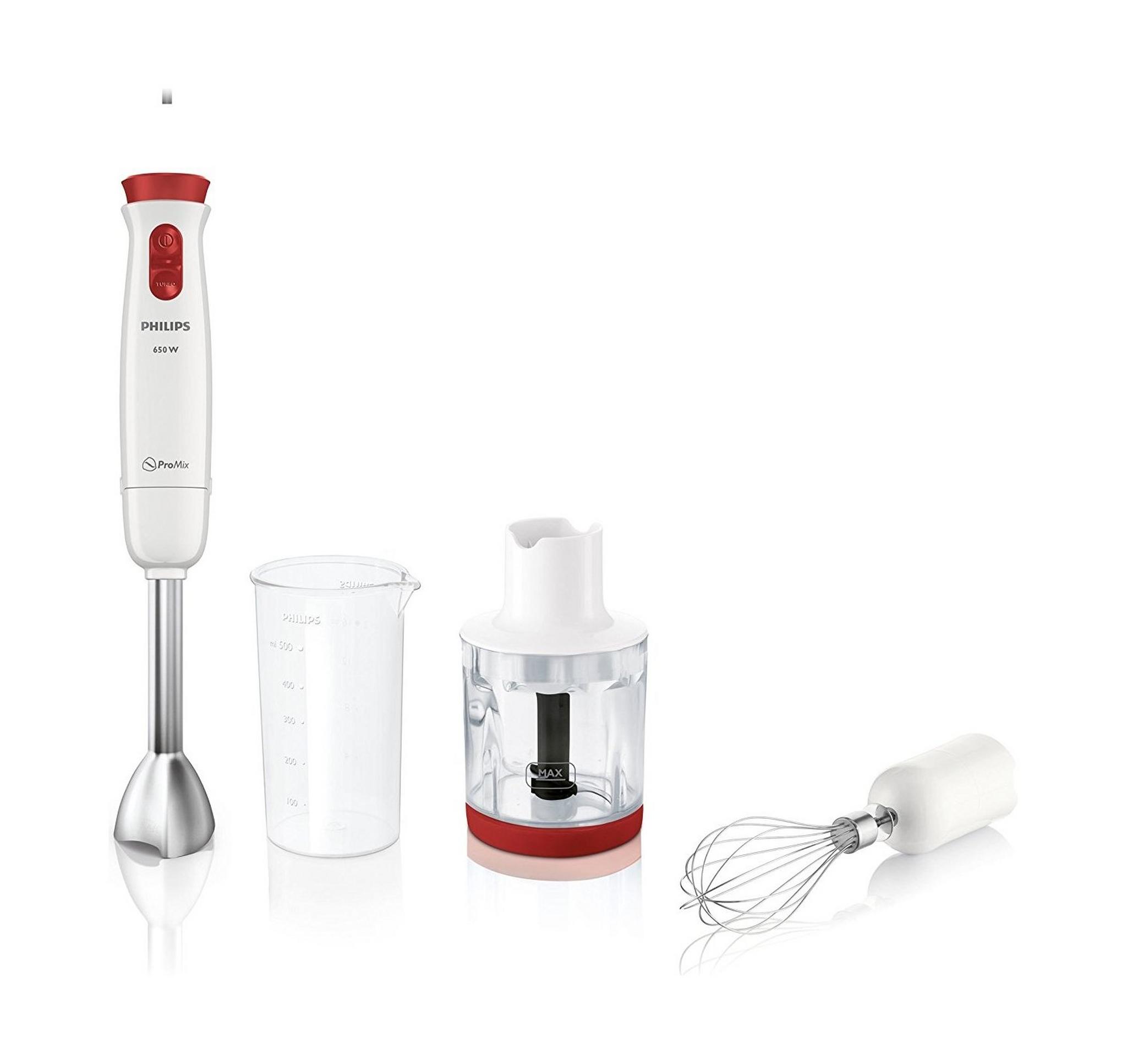 Philips Hand Blender with Chopper and Whisk - 650W (HR1627-01)