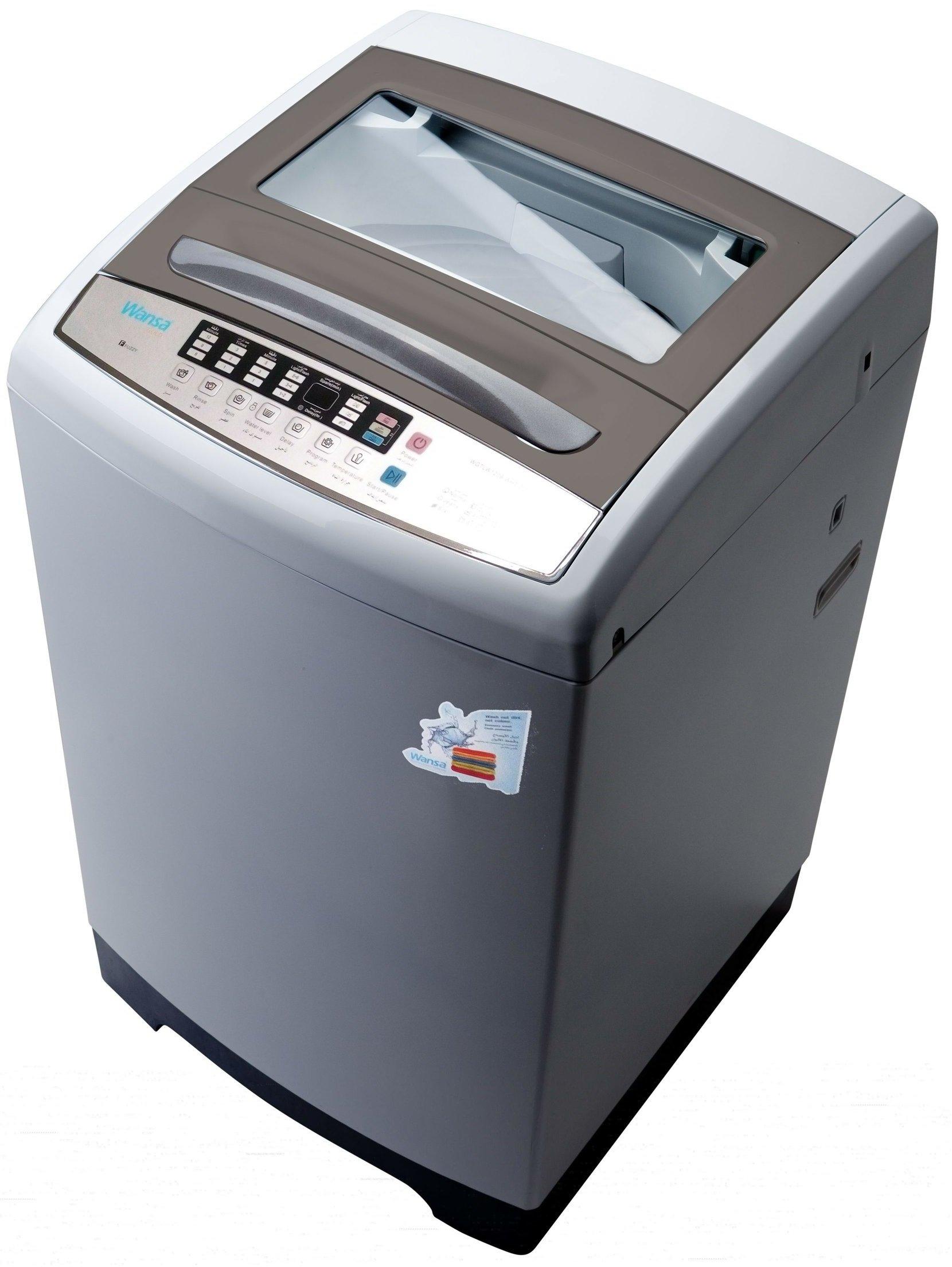 Wansa Gold 8 Kg Top Loader Washer (WGTLW809-GYBLK-C10) - White/Grey