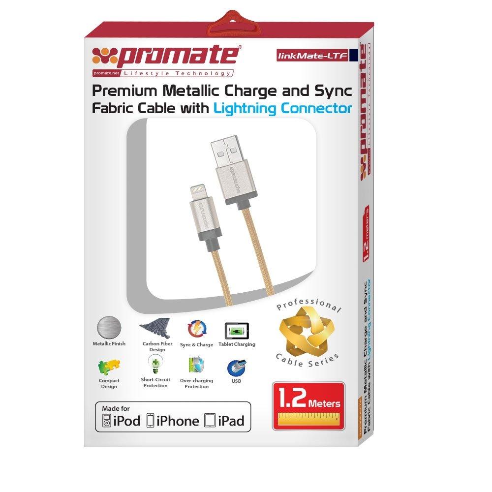 كابل الشحن لايتينج من بروميت لينكميت - ذهبي