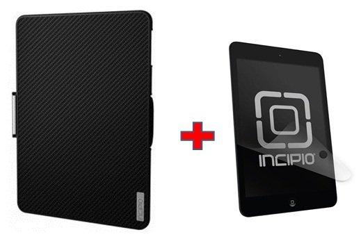 Incipio Flagship Folio Case for IPad Air + Screen Protector - Black