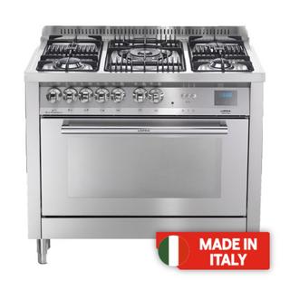 Buy Lofra 5 burners gas cooker, 100x60cm, pg106g2vgt/uÃŒ - silver in Kuwait