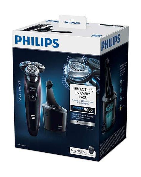 Philips Aquatec Shaver Smart Clean Black/Purple (S9171/23) Price in Kuwait Xcite