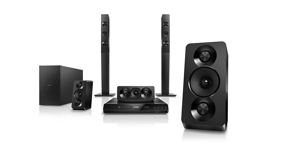 Philips DVD Home Theater System 5.1 Channel 1000W HTD5550/98 Price in Kuwait Xcite
