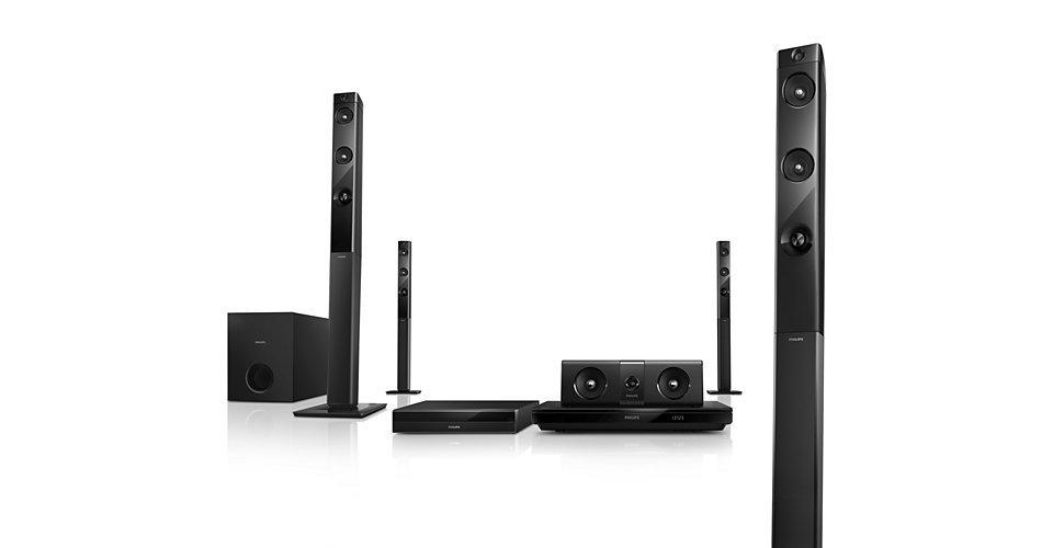Philips 3D Blu-Ray Smart Home Theater System 5.1 Channel 1000W - HTB5580/40