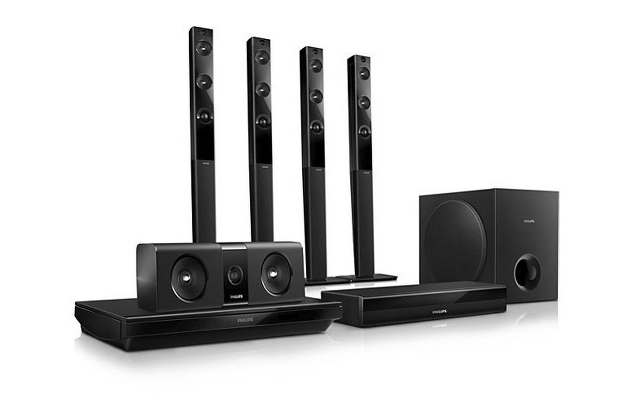Philips 3D Blu-Ray Smart Home Theater System 5.1 Channel 1000W - HTB5580/40