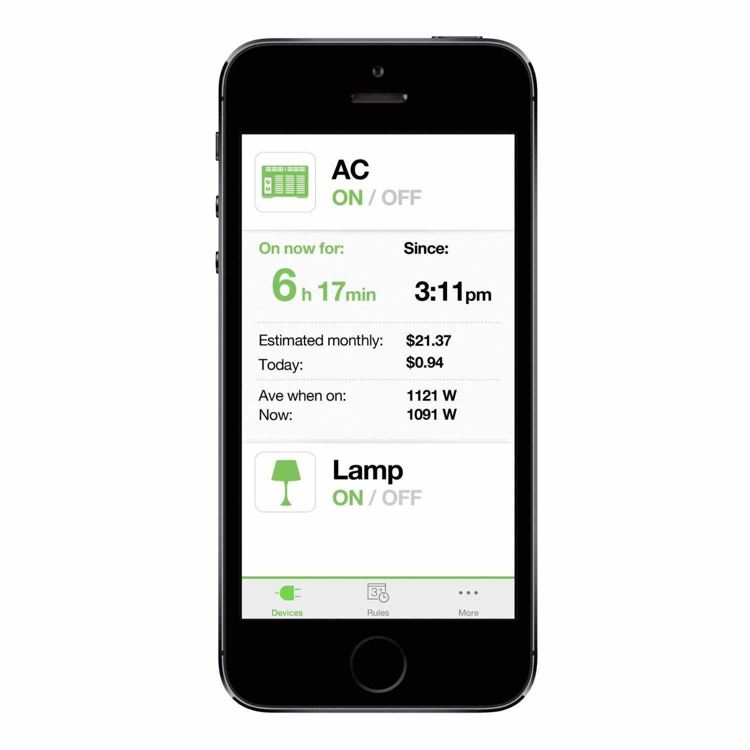 Belkin F7C029UK WeMo Insight Power Plug Switch - White