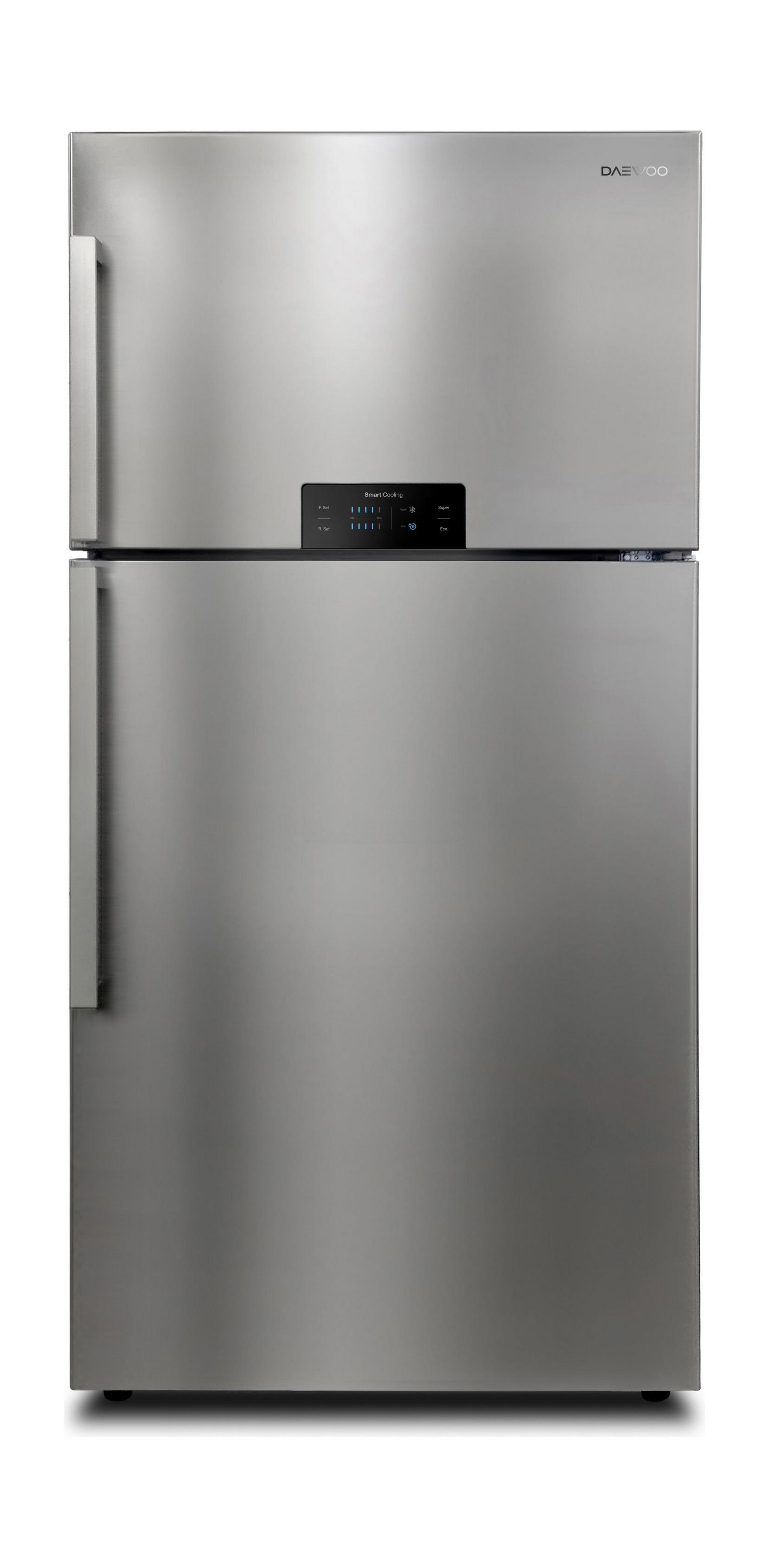Daewoo 28 Cft. Top Mount Refrigerator (FNG795NTV) - Inox