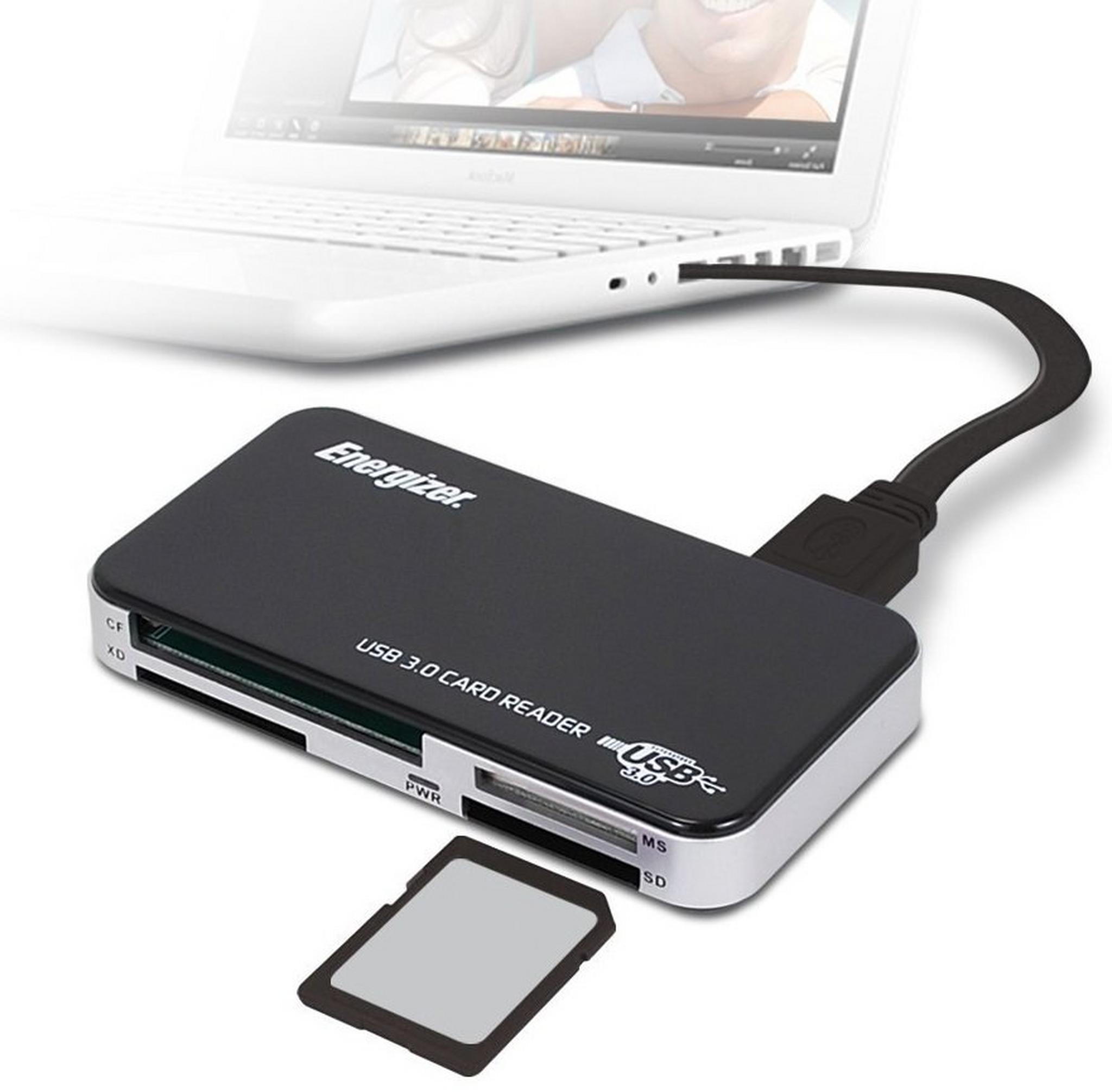 Energizer Multi-Fit USB 3.0 Universal Card Reader/Writer - ENR-CRP3UNI