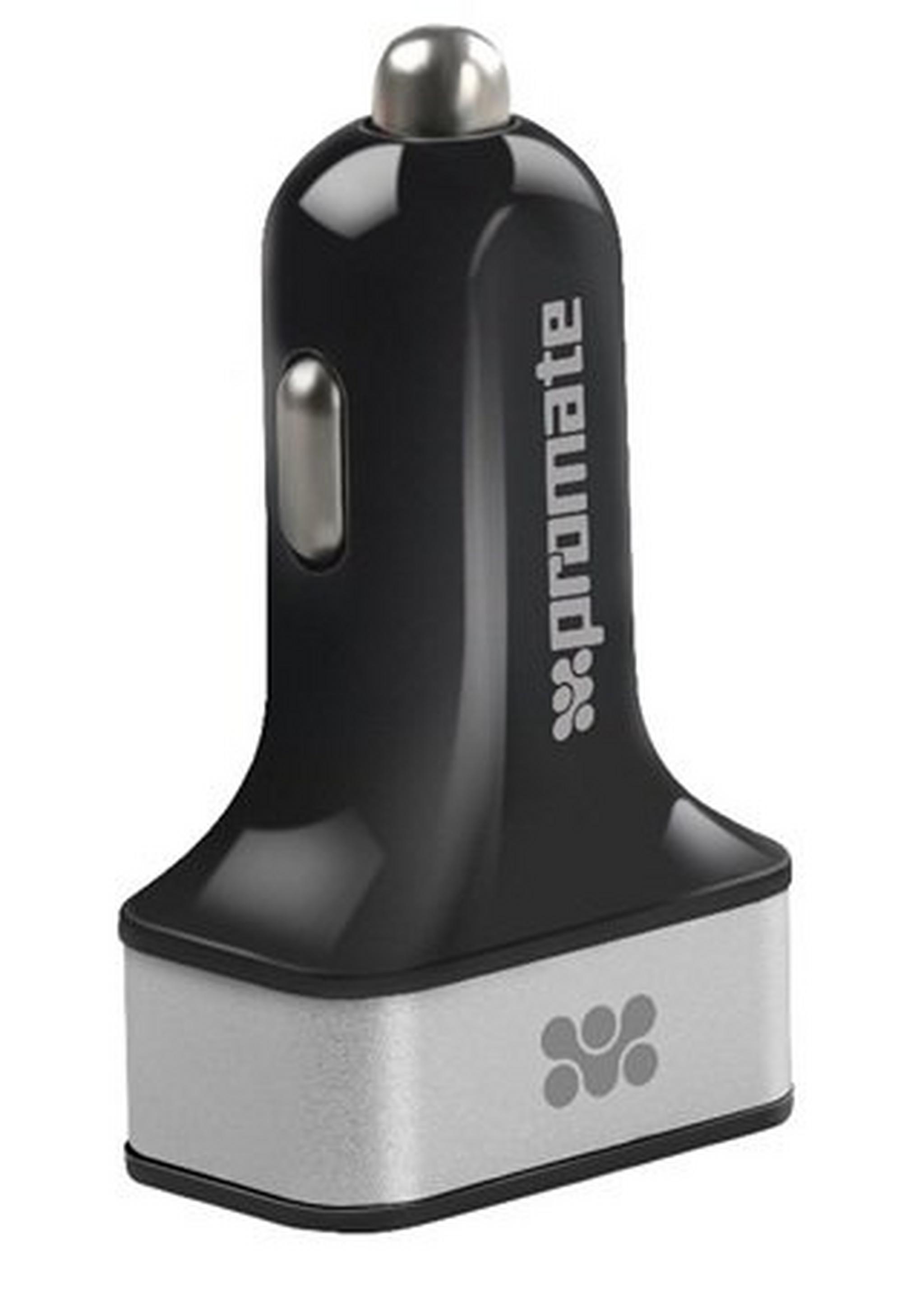 Promate Ternion 3 USB Premium Car Charger 7200mAh - Silver