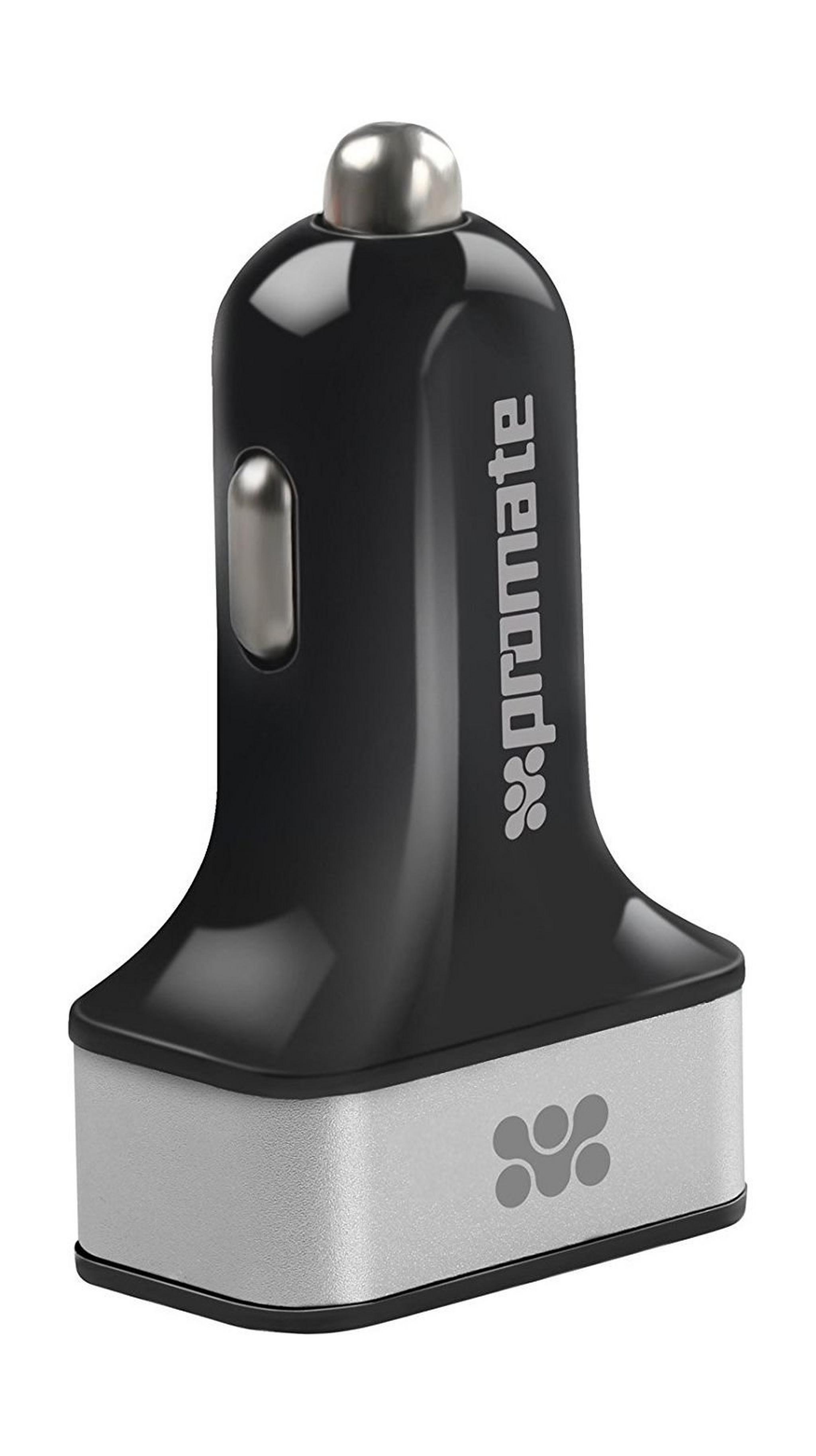 Promate Ternion 3 USB Premium Car Charger 7200mAh - Silver