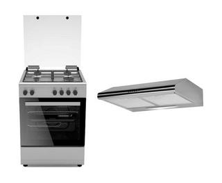 Buy Wansa gas cooker 60 x 60 cm + wansa 60cm cooker hood in Kuwait