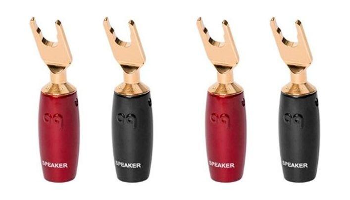 Audioquest 500 Series Spade Connectors (Set of 4) - Gold