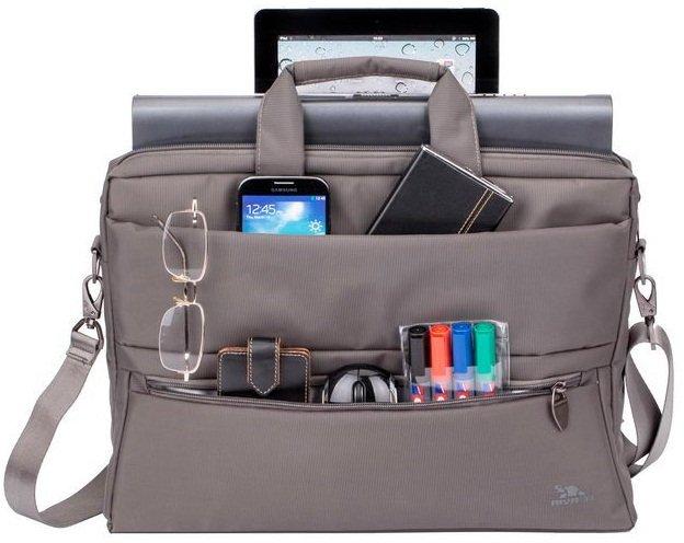 حقيبة اللابتوب ١٥.٦ بوصة من ريفا كيس - بيج 8630