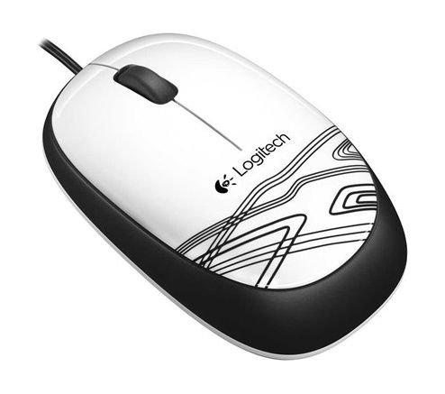 Logitech M105 Wired Optical Mouse - White