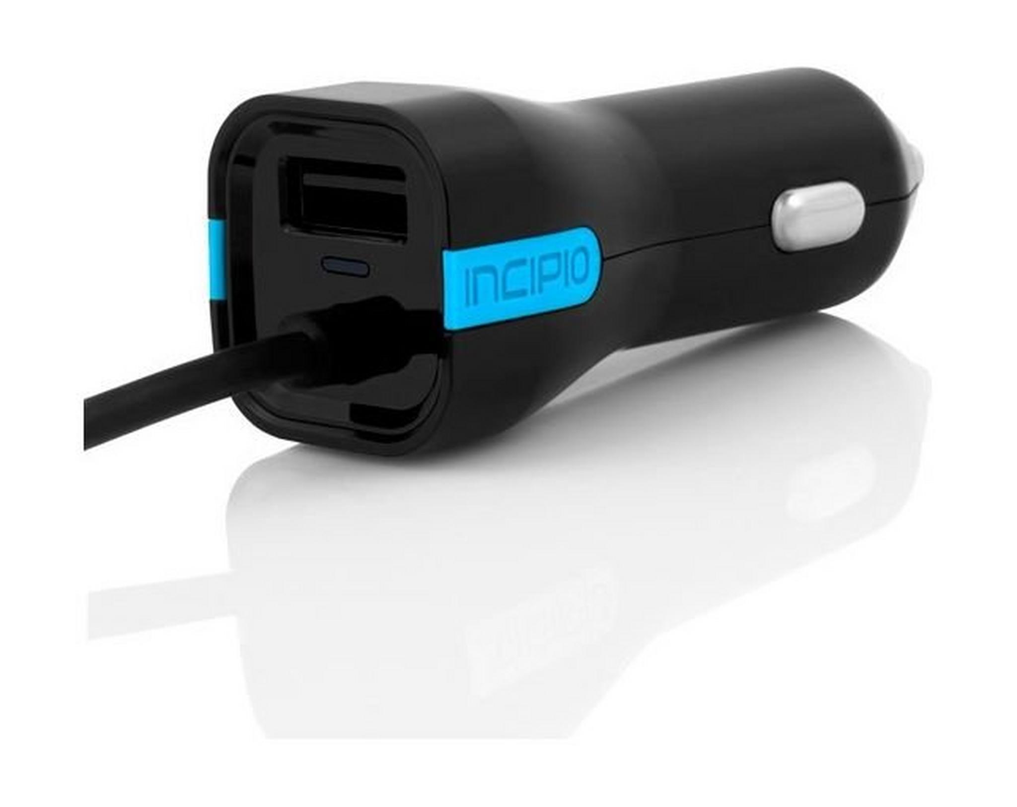 Incipio USB and Lightning 4.8 Amp Car Charger for Smartphones (ICP-PW171) - Black