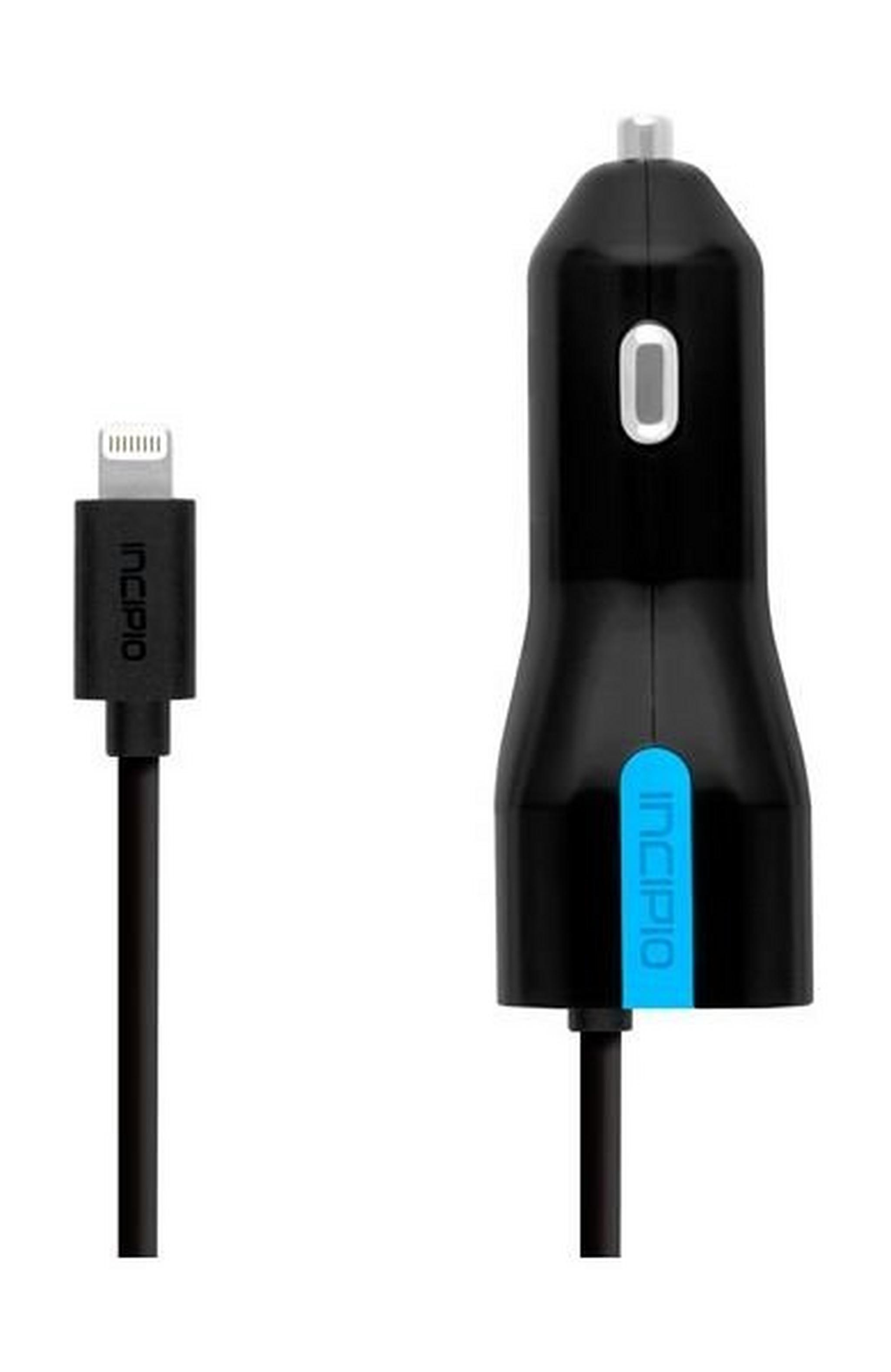 Incipio USB and Lightning 4.8 Amp Car Charger for Smartphones (ICP-PW171) - Black