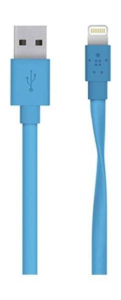 Belkin Mixit 90-Degree 1.2m USB to Lightning Cable - Blue (F8J147BT04)