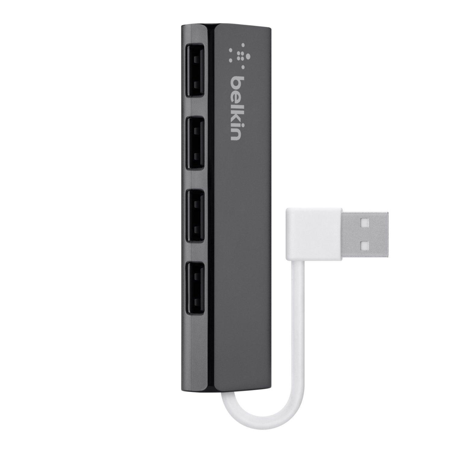 Belkin 4 Port USB 2.0 Hub UltraSlim Series Black F4U042BT Price in