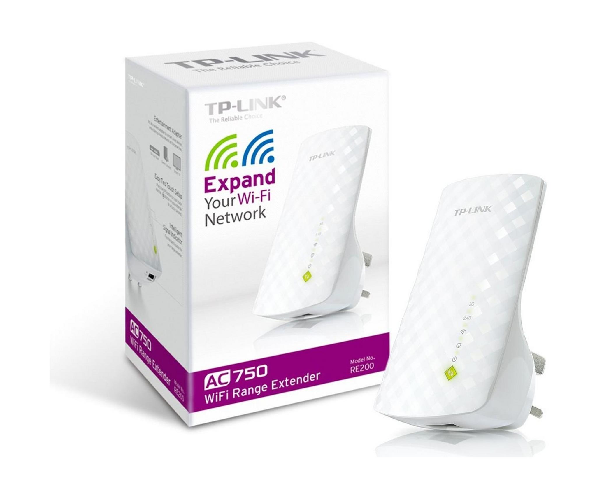 TP-Link RE200 AC750 Wi-Fi Range Extender - 433 Mbps