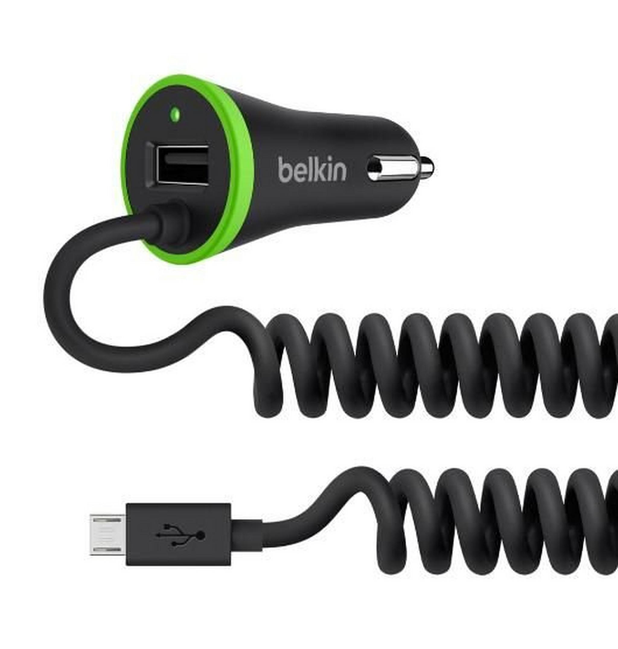 Belkin 3.4a Car Charger With Micro USB - Black F8M890bt04