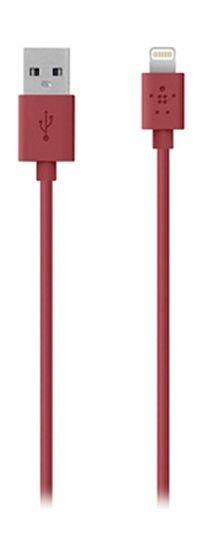 Belkin Charge and Sync 1.2m USB to Lightning - Red