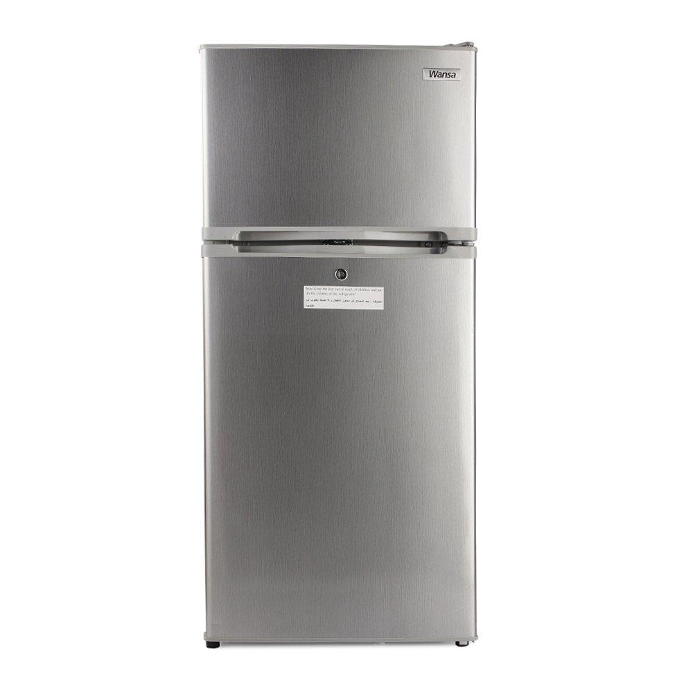 Buy Wansa top mount refrigerator, 4. 4cft, 125-liters, wrtg125nfsc7 - silver in Kuwait