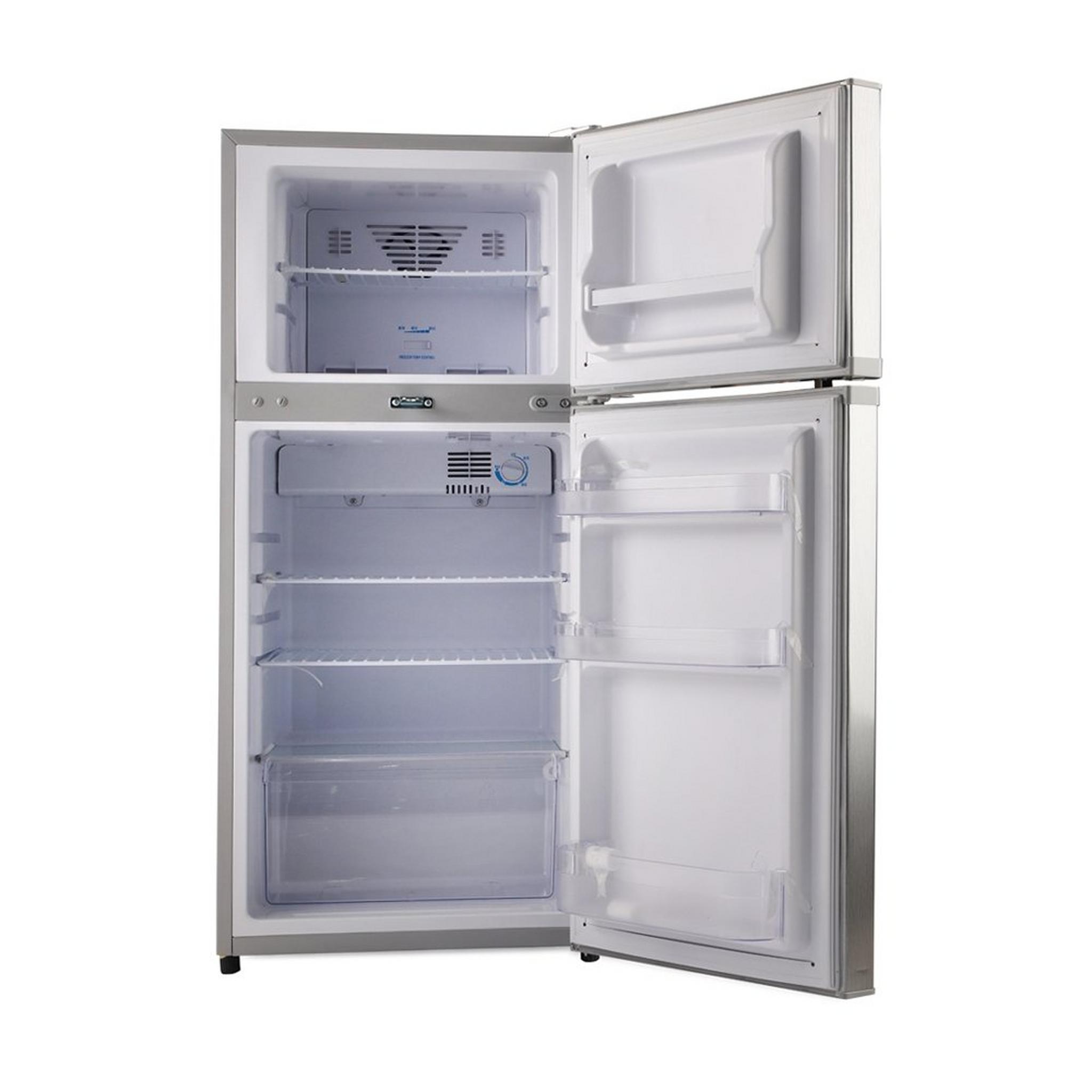 Wansa Top Mount Refrigerator, 4.4CFT, 125-Liters, WRTG125NFSC7 - Silver