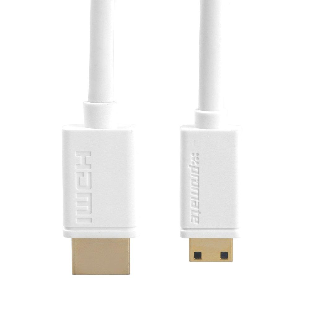 Promate LinkMate HDMI to Mini-HDMI Cable 1.5M - White (linkMate-H2.WHITE)