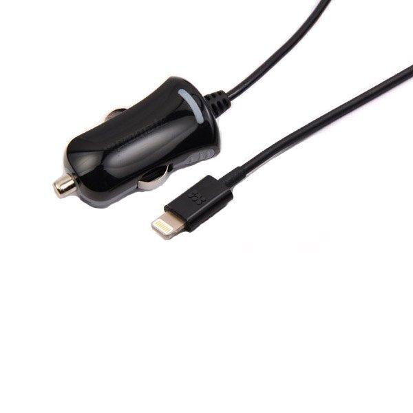 Promate Car Charger with Lightning Connector Black (proChargeLT.BLACK) Price in Kuwait Xcite